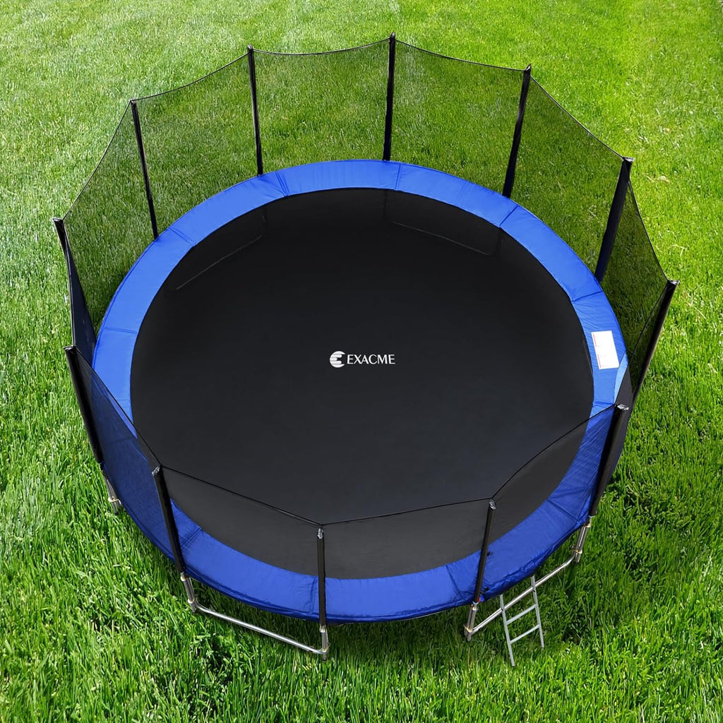 Trampoline Replacement Pad Safety Spring Cover, No Hole for Poles, Fit 5.5-7 Inch Springs, Frame Size 16 15 14 13 12 10 8 Foot