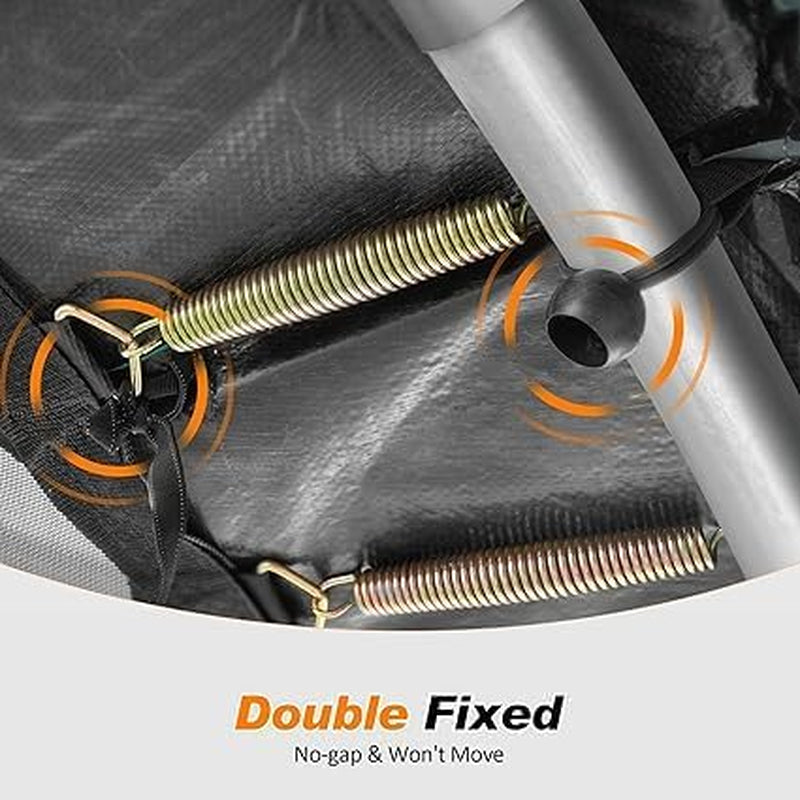 Trampoline Replacement Pad Safety Spring Cover, No Hole for Poles, Fit 5.5-7 Inch Springs, Frame Size 16 15 14 13 12 10 8 Foot