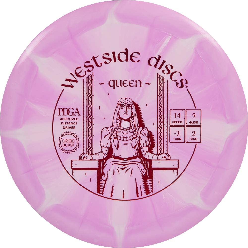 Westside Discs Origio Burst 5 Disc Golf Starter Set, Men, Women, and Kids, Beginners Frisbee Golf Set, Putter, Midrange, Fairway Driver, Maximum Distance Drivers, plus Mini Marker, Colors Will Vary